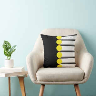 Yellow Dots and Grey Cushion