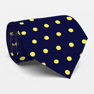 yellow dots blue tie