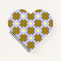 Yellow Dots & Crosses Notebook