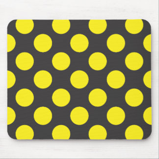 yellow dots mouse mat