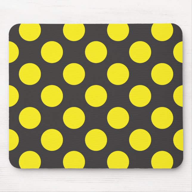 yellow dots mouse mat (Front)