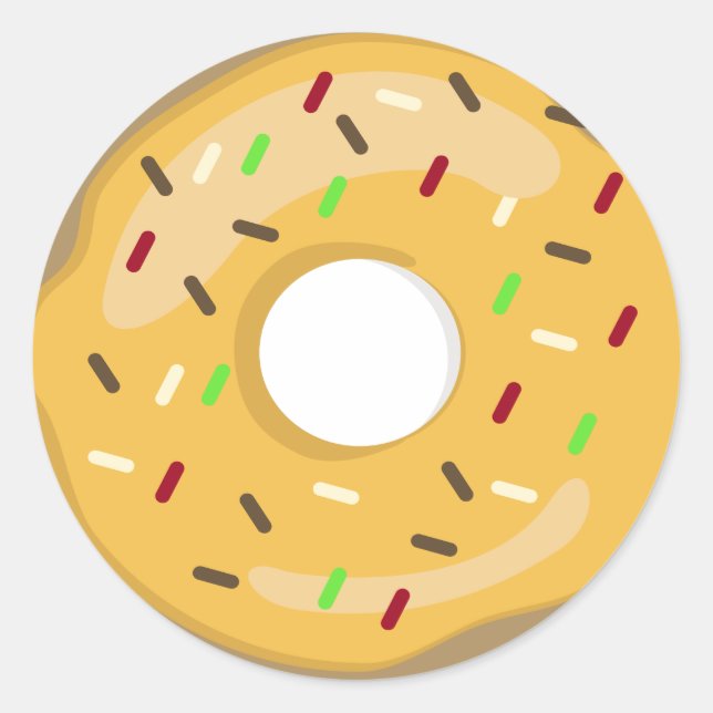 Yellow Doughnut Sticker (Front)