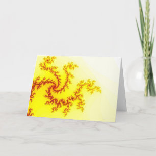 Yellow Dragon Greetings Card