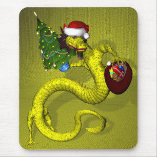 Yellow Dragon Mouse Mat