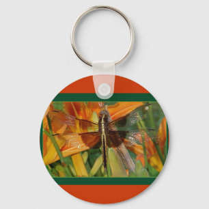 Yellow Dragonfly Keychain