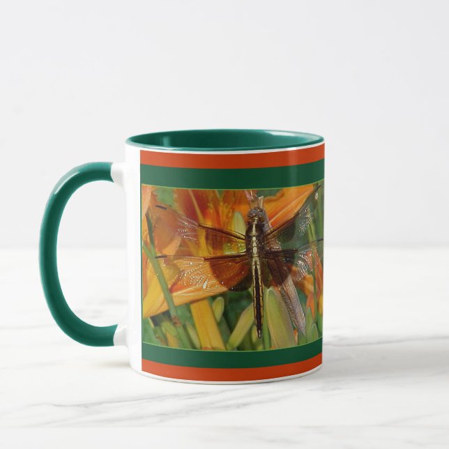 Yellow Dragonfly Mug (Left)