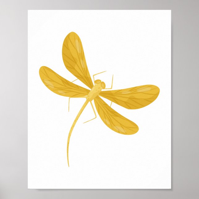 yellow dragonfly poster (Front)