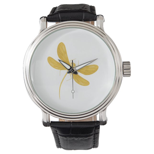 yellow dragonfly watch (Front)