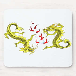 Yellow Dragons Mousepad