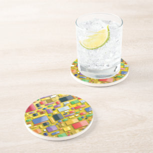 Yellow, Drinking - Coaster Cartier 9000