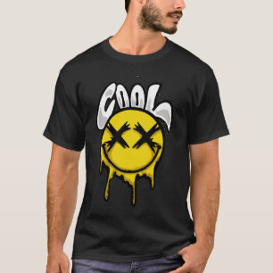Yellow Dripping Smile streetwear T-Shirt