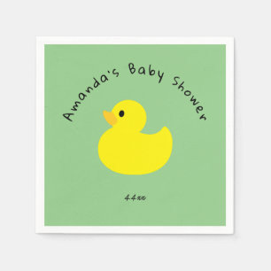 Yellow Duck - Baby Shower Napkin