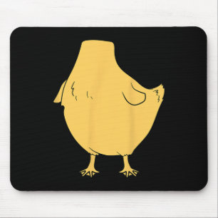 Yellow Duck Body Belly Halloween Costume Easy Duck Mouse Mat