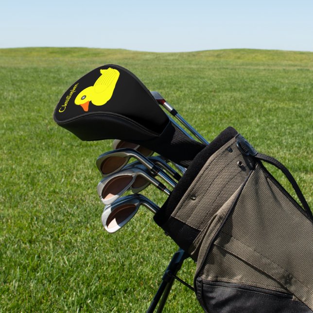 Yellow Duck Design Golf Head Cover (In Situ)