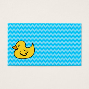 Yellow Duck on Aqua Waves