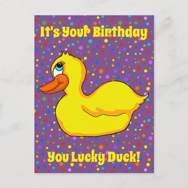 Yellow Duck Postcard (Front)