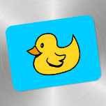 Yellow Duck Premium Magnet<br><div class="desc">Simple cartoon rubber duck design.</div>