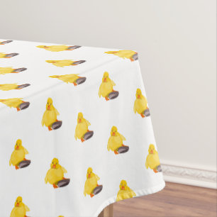Yellow Duck Tablecloth - Custom Colours - Text