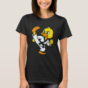 Yellow Duck Taekwondo Animal Lover Karate Boys Gir T-Shirt
