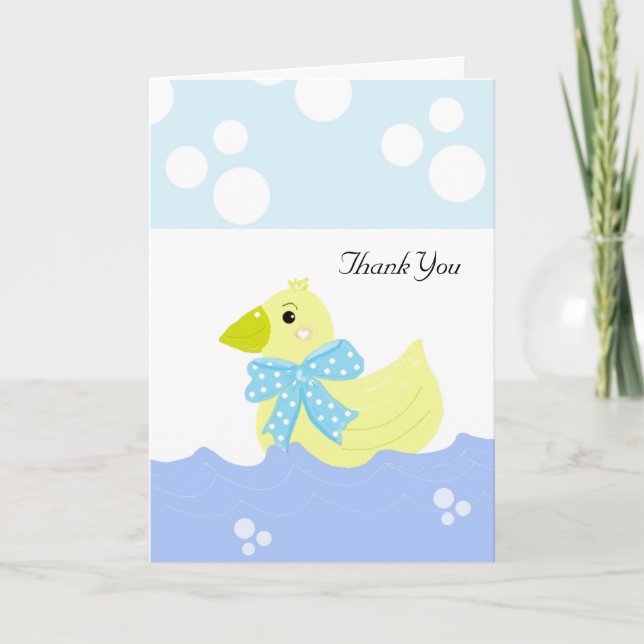 Yellow Duck Thank You Card (Front)