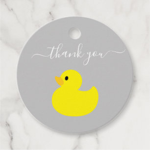 Yellow Duck Thank you Favour Tags