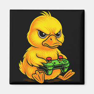 Yellow Duck Videogames Gamer Gaming Animal Boys Gi Magnet