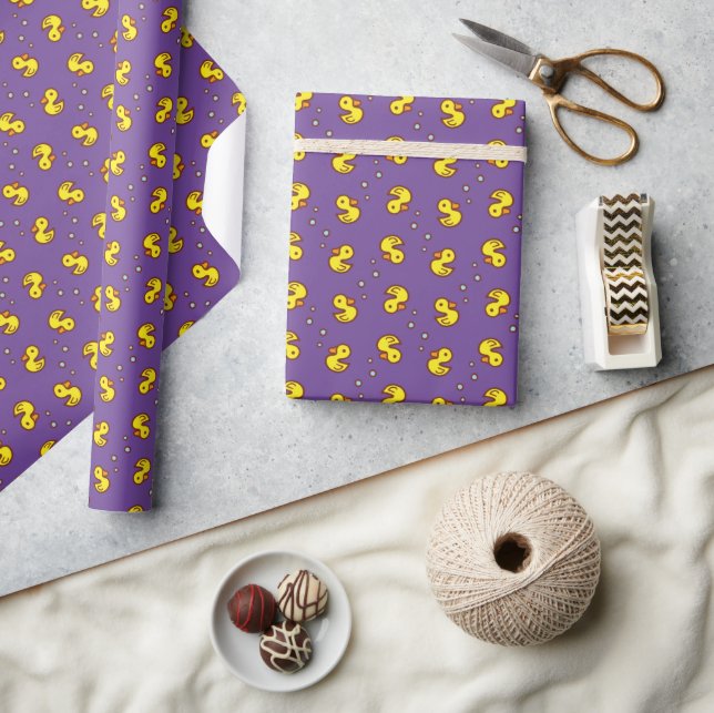 Yellow duck wrapping paper (Crafts)