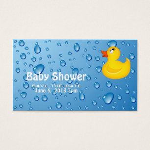Yellow Duckie Baby Shower Save the Date
