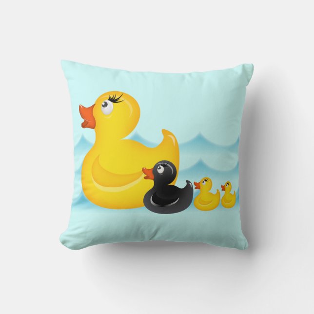 Yellow Duckies American MoJo Pill Cushion (Front)