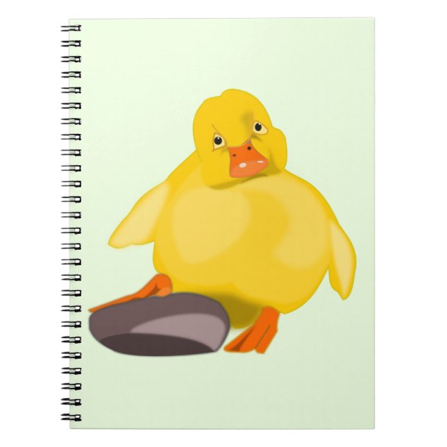 Yellow Duckling Notebook - Your Colours - Text (Front)