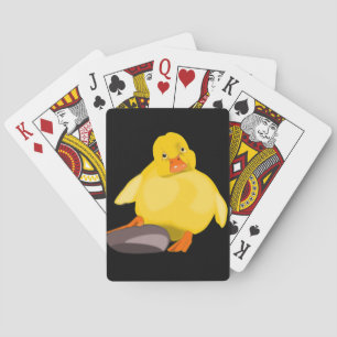 Yellow Duckling Playing Cards - Custom Colours