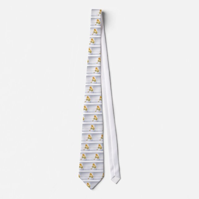 Yellow Duckling Swimming Tie (Front)