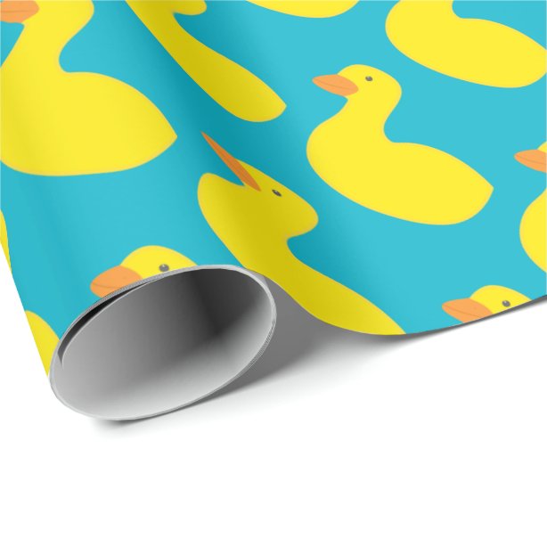 Rubber Duck Wrapping Paper | Zazzle UK