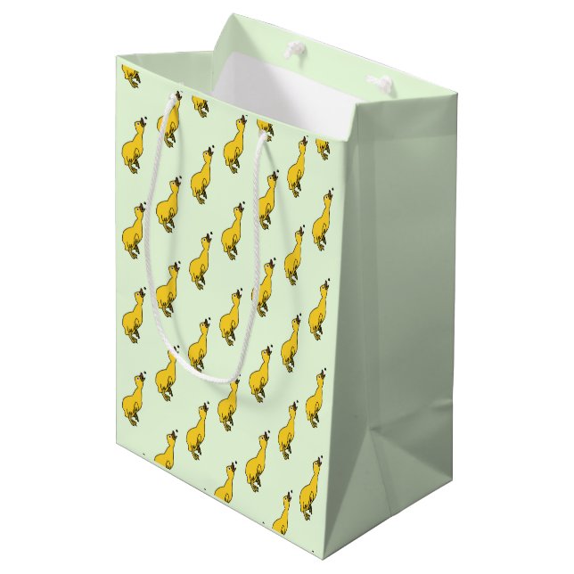 Yellow Ducks Gift Bag - Choose Colours (Front Angled)