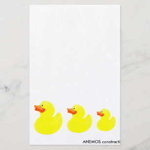 yellow ducks stationery