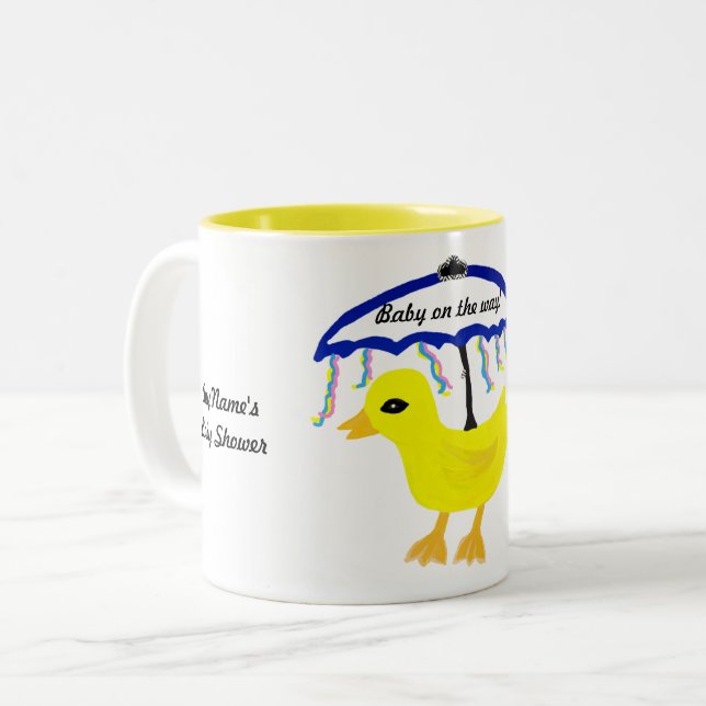 Yellow Ducky Baby Shower Favour  Mug (Front Left)