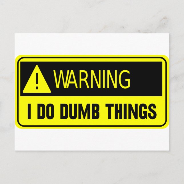 YELLOW DUMB POSTCARD (Front)