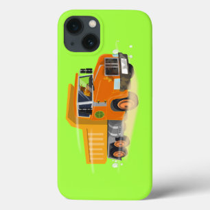 Yellow Dump Truck Cartoon for Kids iPhone 13 Case