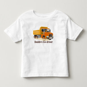 Yellow Dump Truck Cartoon for Kids Toddler T-Shirt