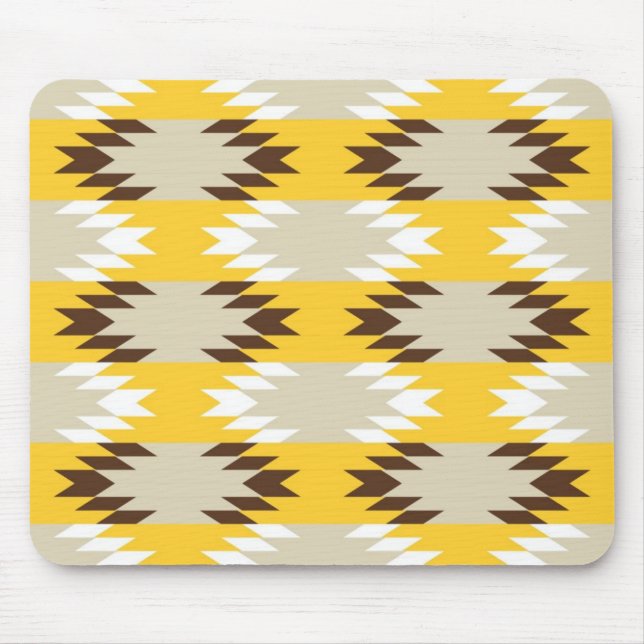 Yellow Earth Abstract Mouse Mat (Front)