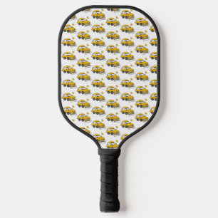 Yellow Electric Car Pickleball Paddle