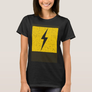 Yellow Electric Thunderbolt Lightning Bolt T-Shirt