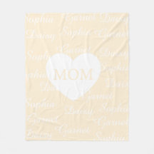 Yellow Elegant Script Family Names Monogram Heart