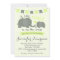 Yellow Elephant Baby Shower Invitation Boy or Girl