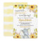 Yellow elephant gender neutral floral baby shower
