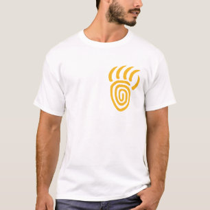 Yellow Emergence Bear Paw Small Breast T-shirt