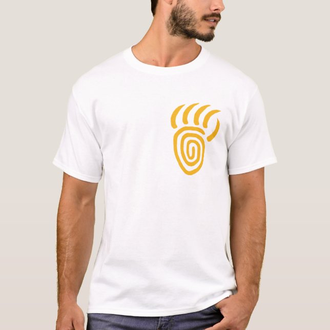 Yellow Emergence Bear Paw Small Breast T-shirt (Front)