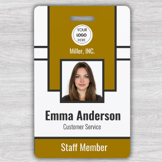 Yellow | Employee Photo ID Company Security ID Badge