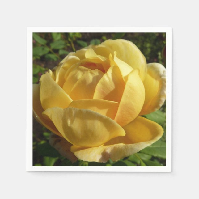 Yellow English Rose Napkin (Front)