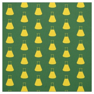 Yellow Erlenmeyer Flask Fabric
